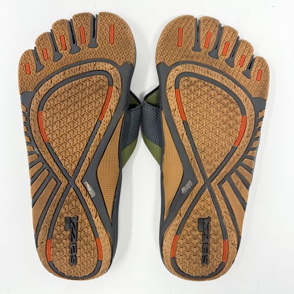 Sazzi Digit Decimal Motion Sandals Unisex Men 8 / W 9 / EU 40.5 Flip Flops RARE - Picture 8 of 9